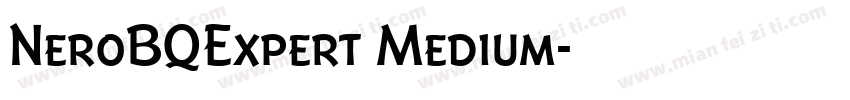 NeroBQExpert Medium字体转换